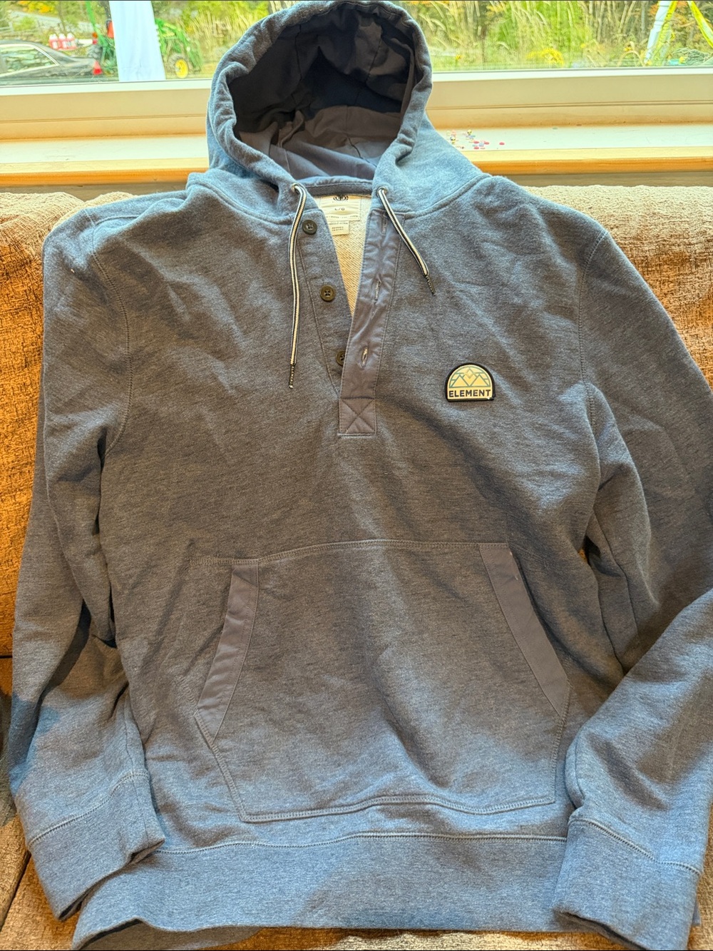 Element Men's Blue Hooded Pullover